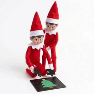 Puzzle árbol de Navidad para Elfo Travieso | Accesorio para trastadas navideñas